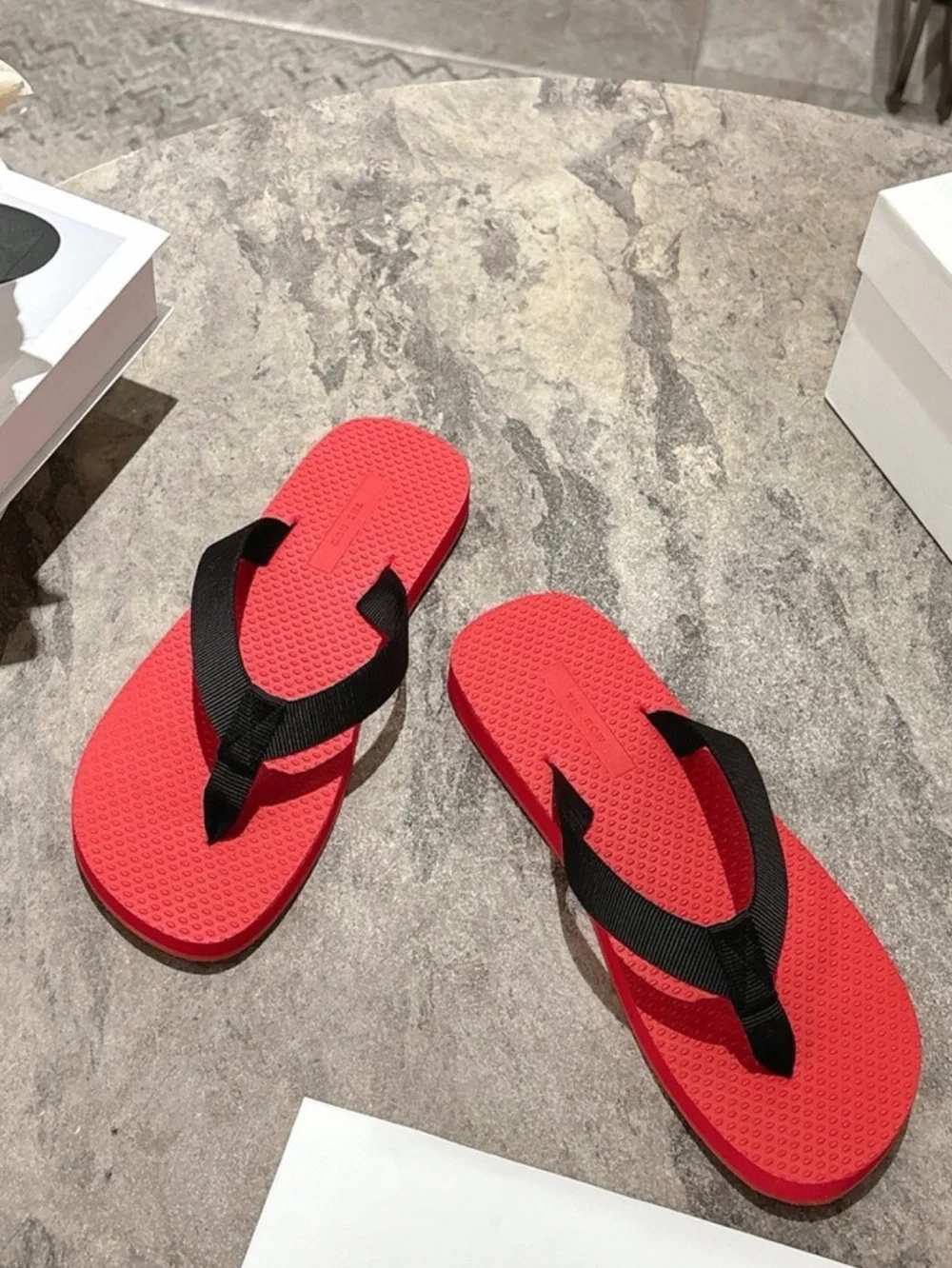 The Row Red Women's Flip Flop Sandals
